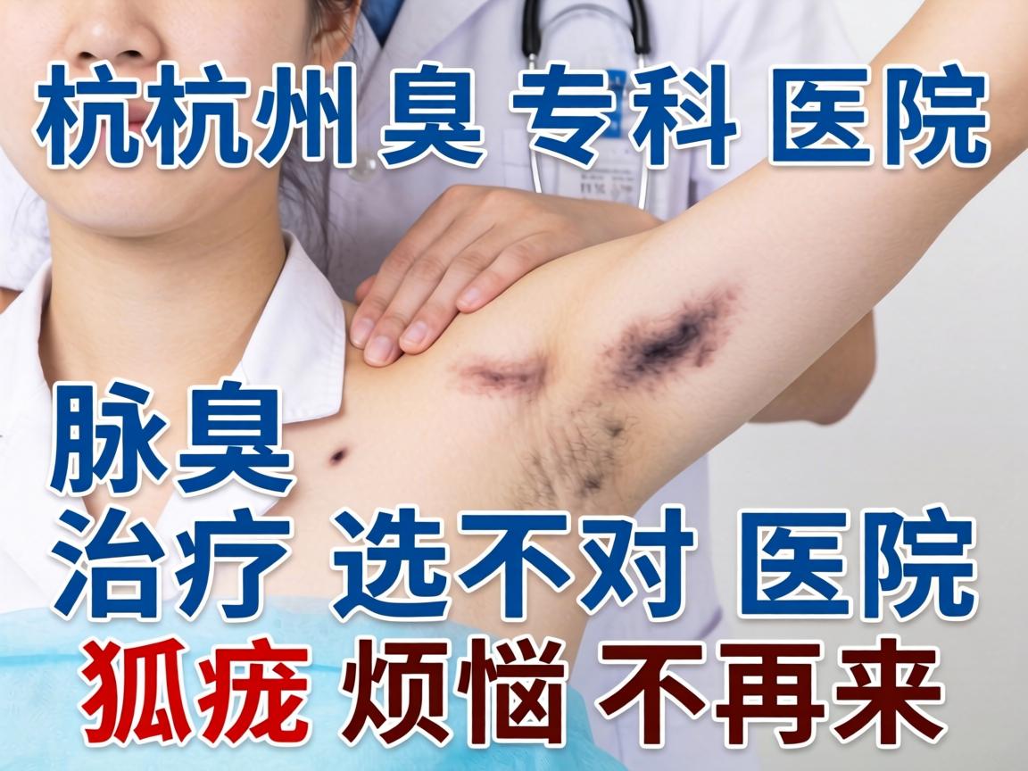 杭州腋臭专科医院，腋臭治疗选对医院，狐臭烦恼不再来
