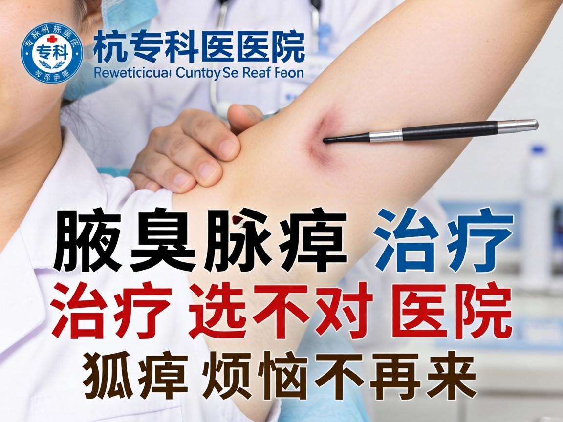 杭州腋臭专科医院，腋臭治疗选对医院，狐臭烦恼不再来