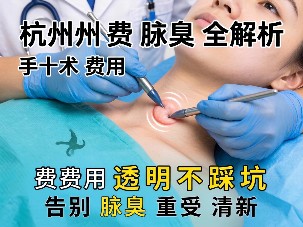 杭州腋臭手术费用全解析，费用透明不踩坑，告别腋臭重获清新