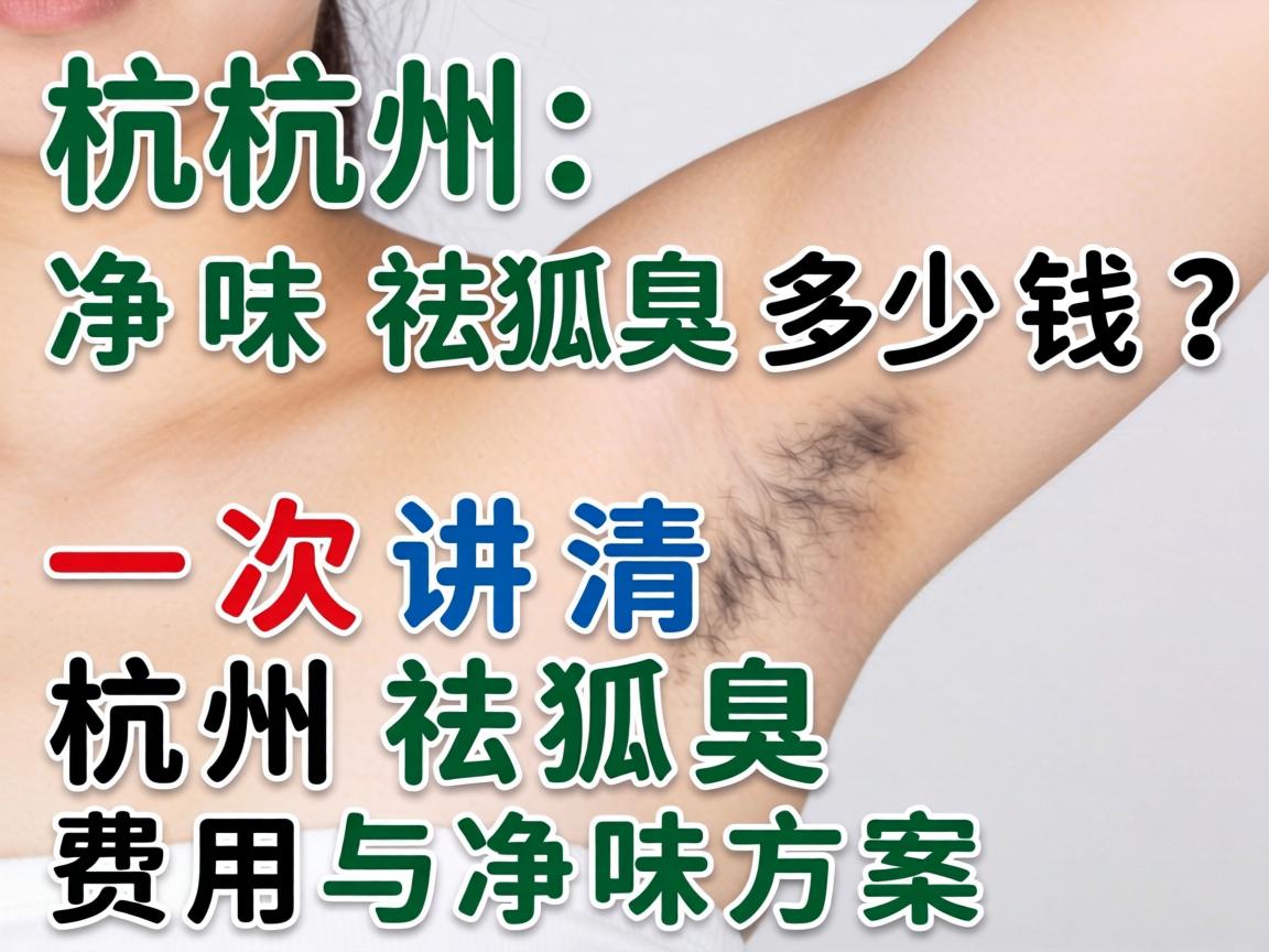 杭州净味祛狐臭多少钱？一次讲清杭州祛狐臭费用与净味方案