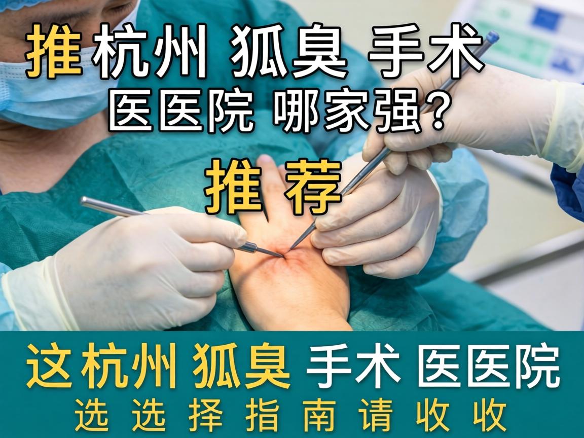 杭州狐臭手术医院推荐，杭州狐臭手术医院哪家强？这份杭州狐臭手术医院选择指南请收好