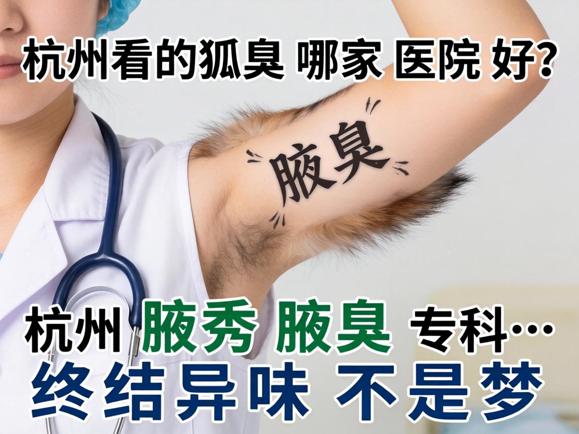 杭州看狐臭哪家医院好？杭州腋秀腋臭专科，终结异味不是梦
