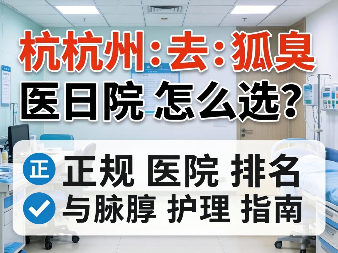 杭州去狐臭医院怎么选？正规医院排名与腋臭护理指南