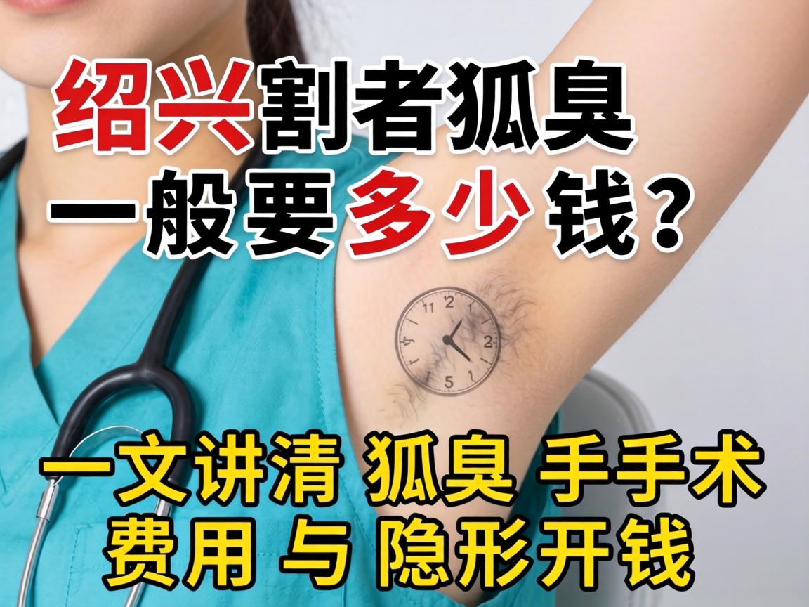 绍兴割狐臭一般要多少钱？一文讲清狐臭手术费用与隐形开销