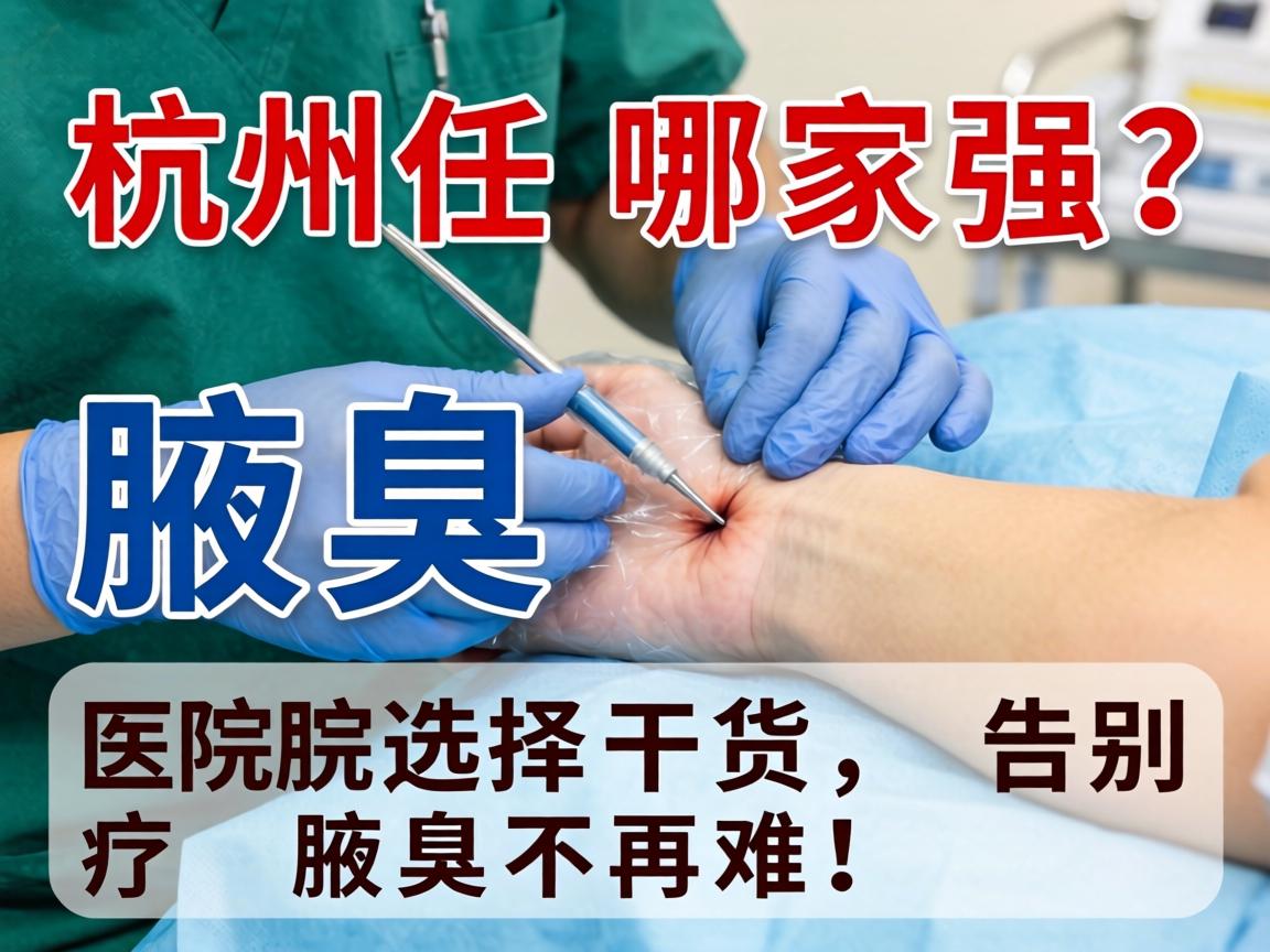 杭州腋臭手术哪家强？腋臭医院选择干货，告别腋臭不再难！