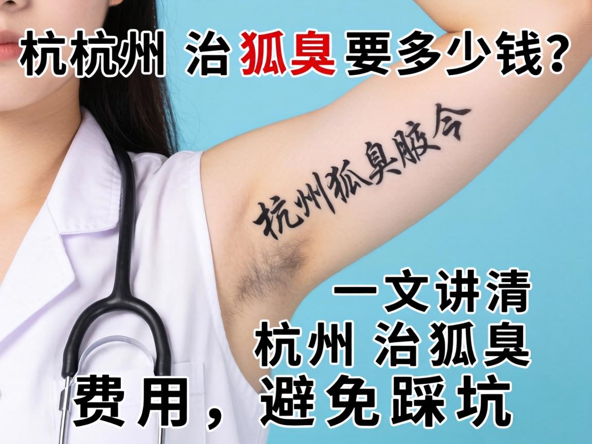 杭州治狐臭要多少钱？一文讲清杭州治狐臭费用，避免踩坑