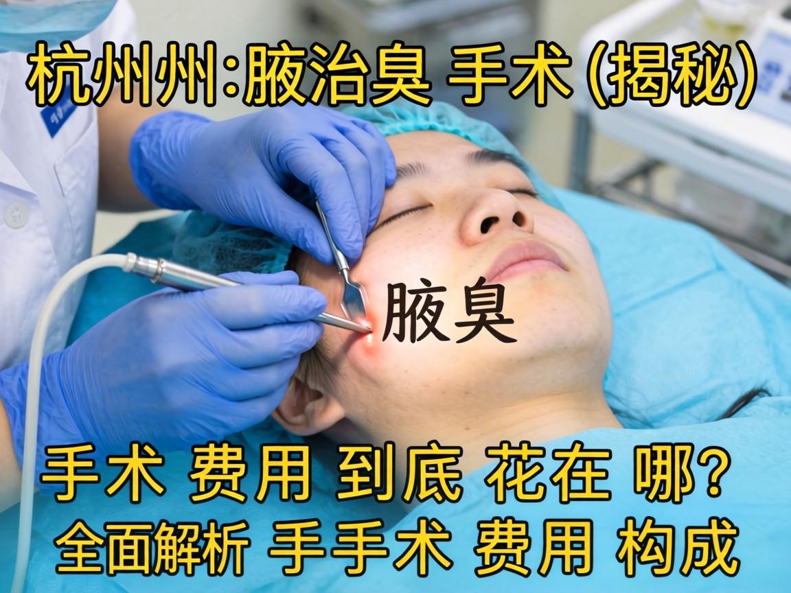 杭州腋臭手术费用揭秘，手术费用到底花在哪？全面解析手术费用构成