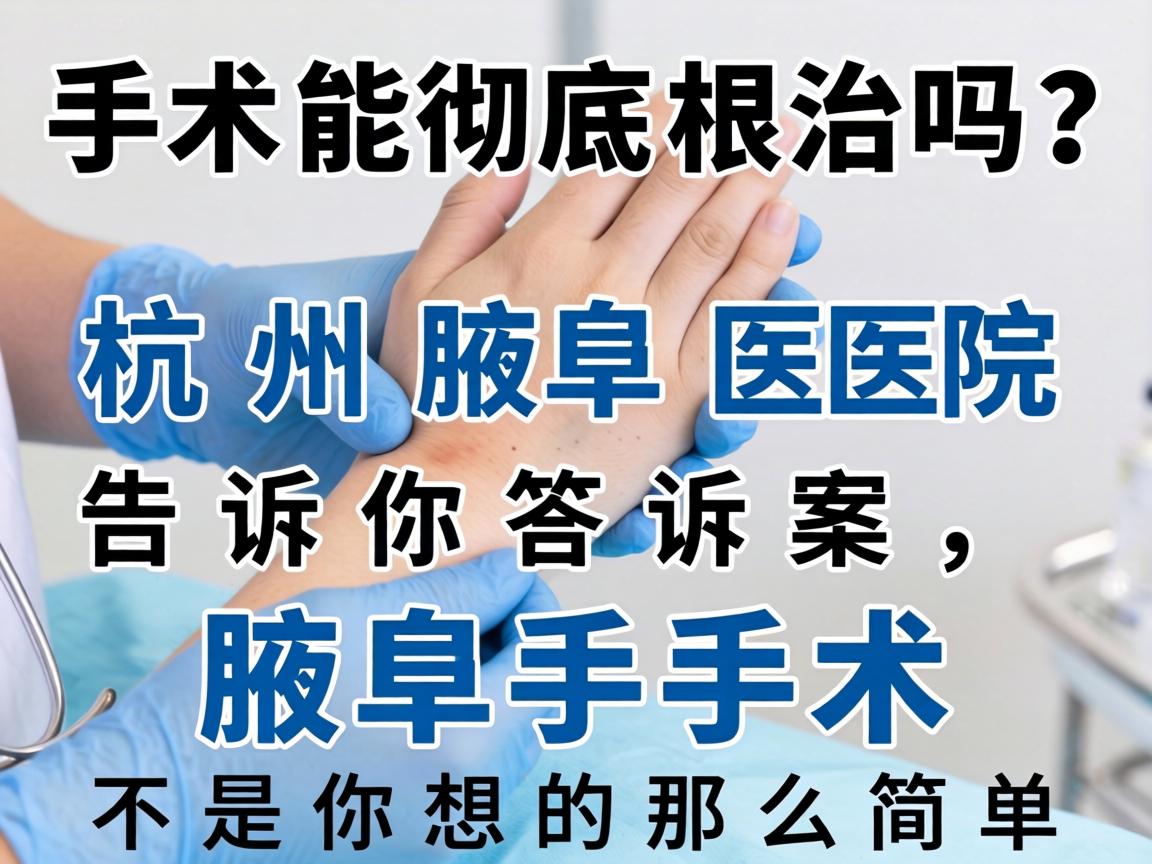 腋臭手术能彻底根治吗？杭州腋臭医院告诉你答案，腋臭手术不是你想的那么简单