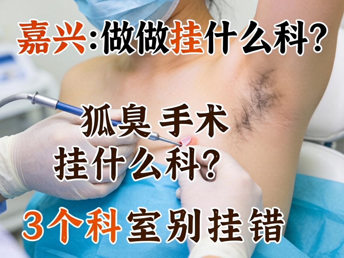 嘉兴做狐臭手术挂什么科？这3个科室别挂错