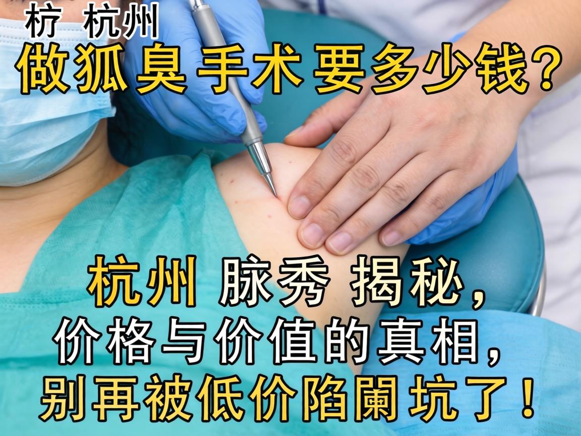 杭州做狐臭手术要多少钱？杭州腋秀揭秘，价格与价值的真相，别再被低价陷阱坑了！