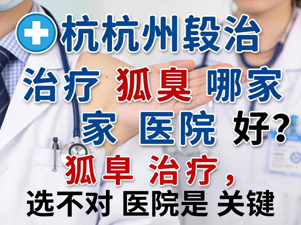 杭州治疗狐臭哪家医院好？狐臭治疗，选对医院是关键