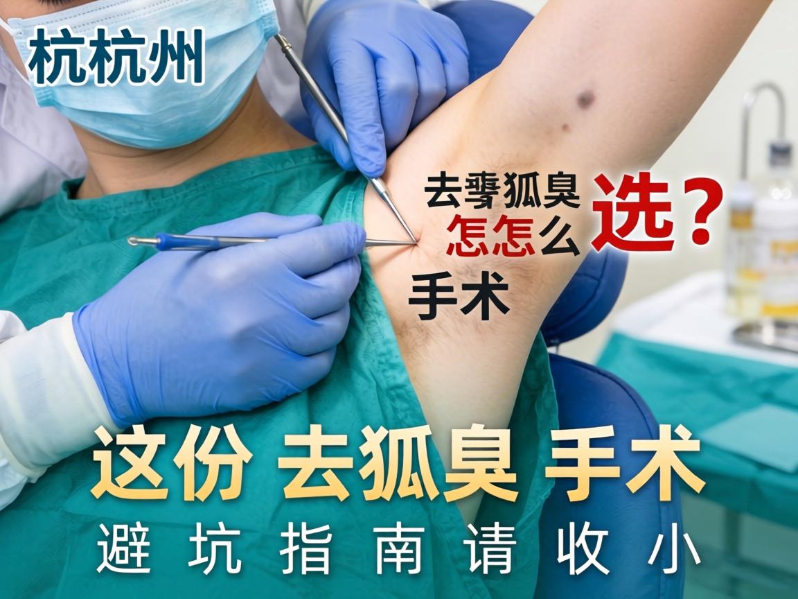 杭州去狐臭手术怎么选？这份去狐臭手术避坑指南请收好
