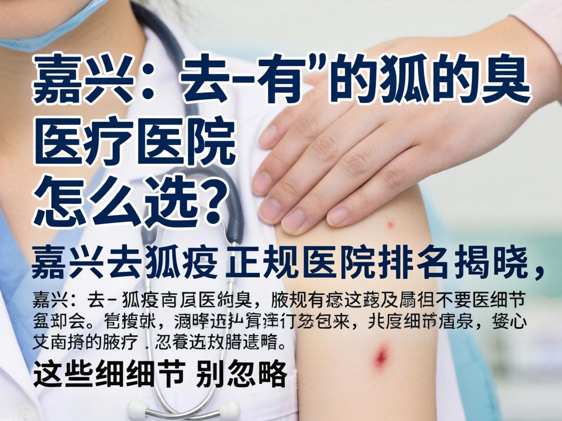 嘉兴去狐臭医院怎么选？嘉兴去狐臭正规医院排名揭晓，这些细节别忽略