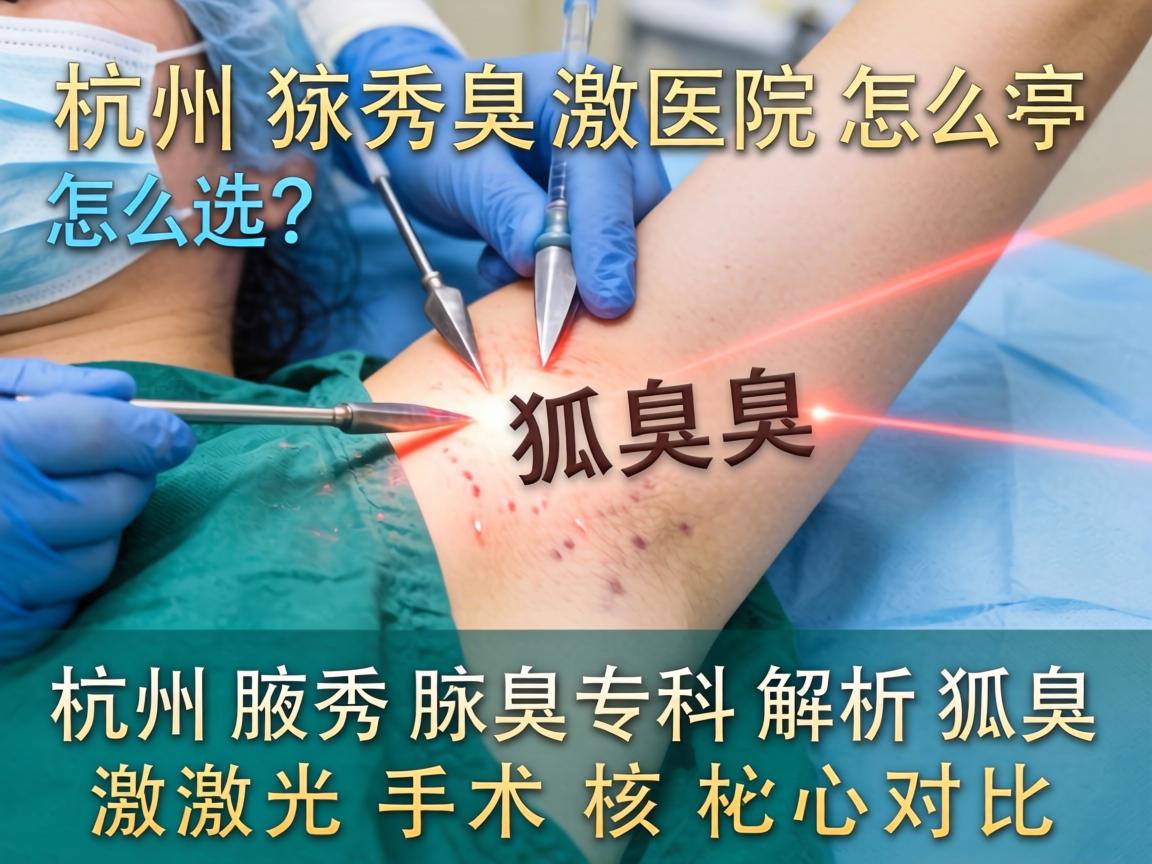 杭州狐臭激光手术医院怎么选？杭州腋秀腋臭专科解析狐臭激光手术核心对比