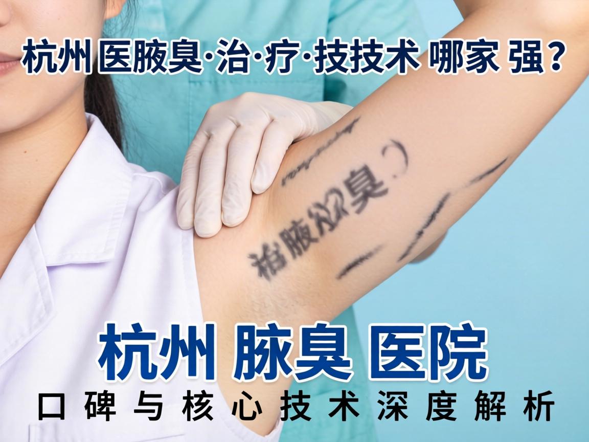 杭州腋臭治疗技术哪家强？杭州腋臭医院口碑与核心技术深度解析