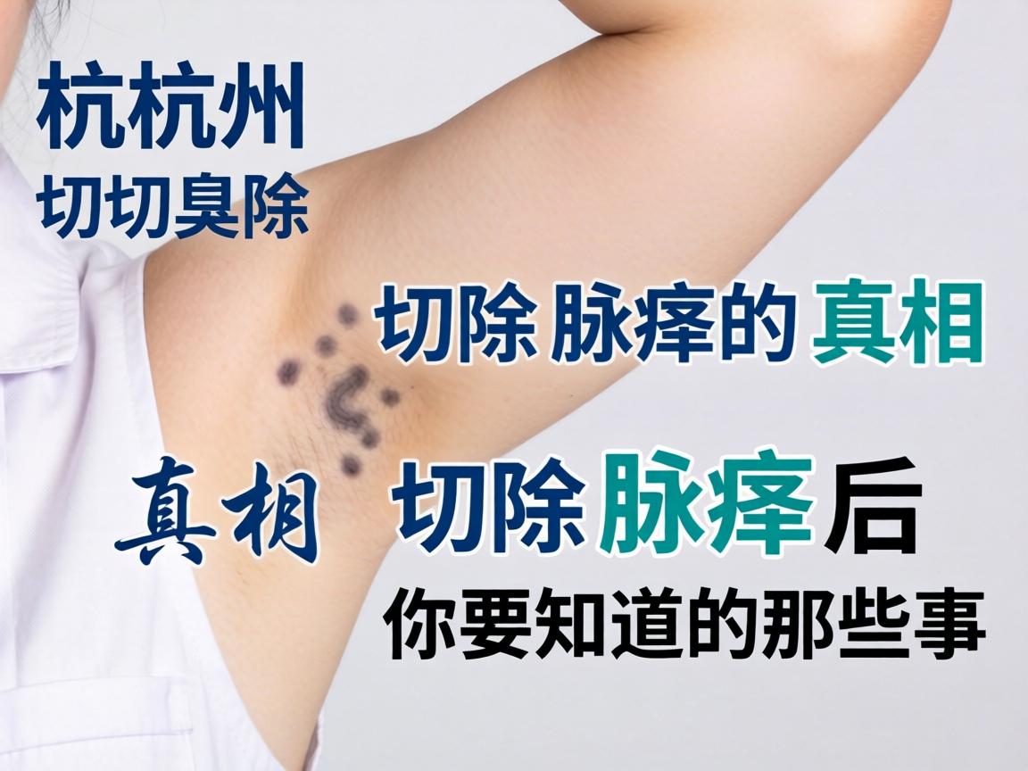 杭州腋臭切除，切除腋臭的真相，切除腋臭后你要知道的那些事