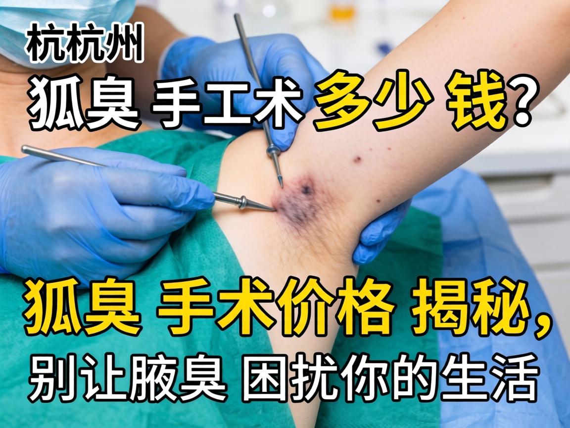 杭州狐臭手术多少钱？狐臭手术价格揭秘，别让腋臭困扰你的生活