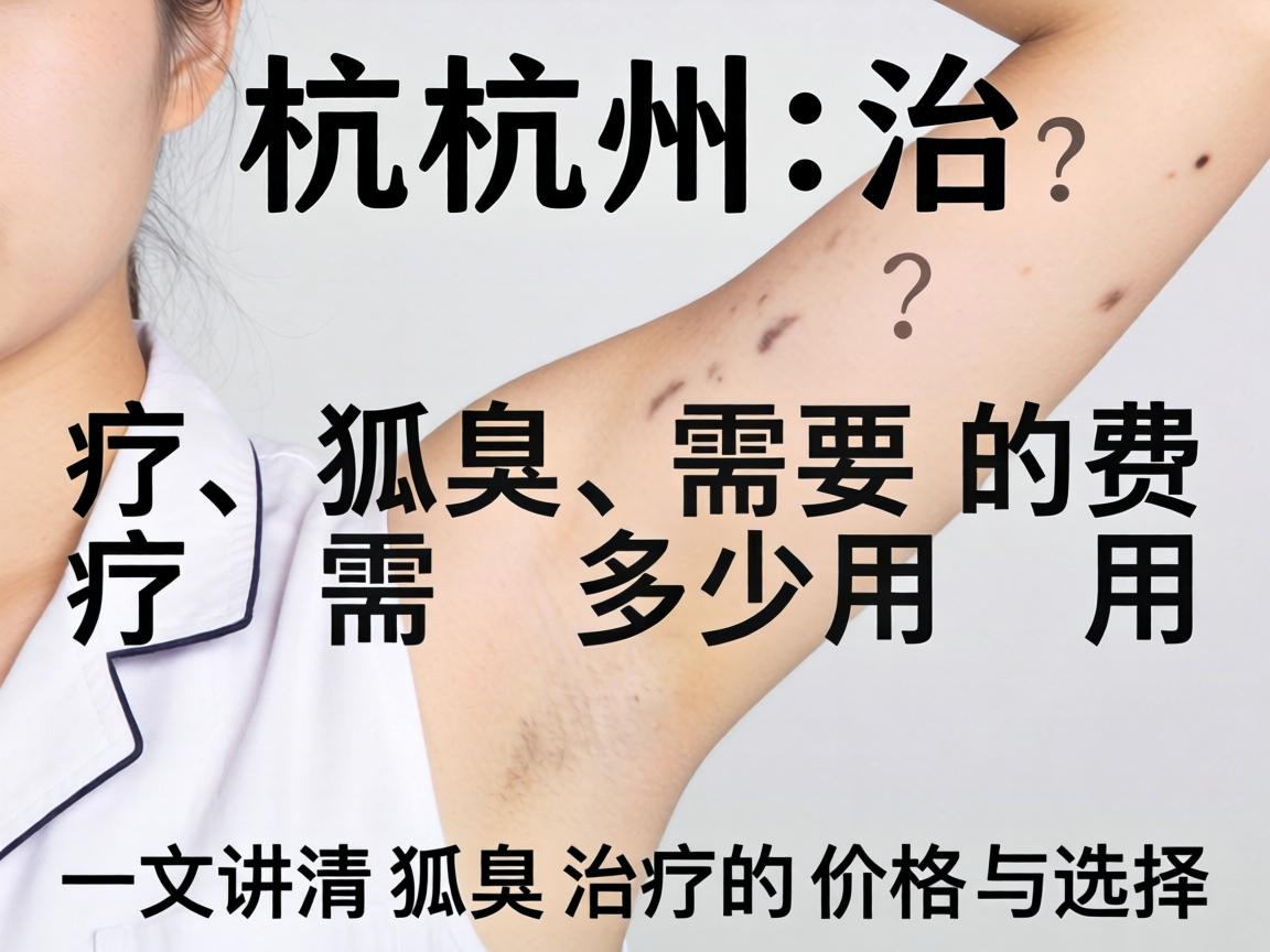 杭州治疗狐臭需要多少费用？一文讲清狐臭治疗的价格与选择