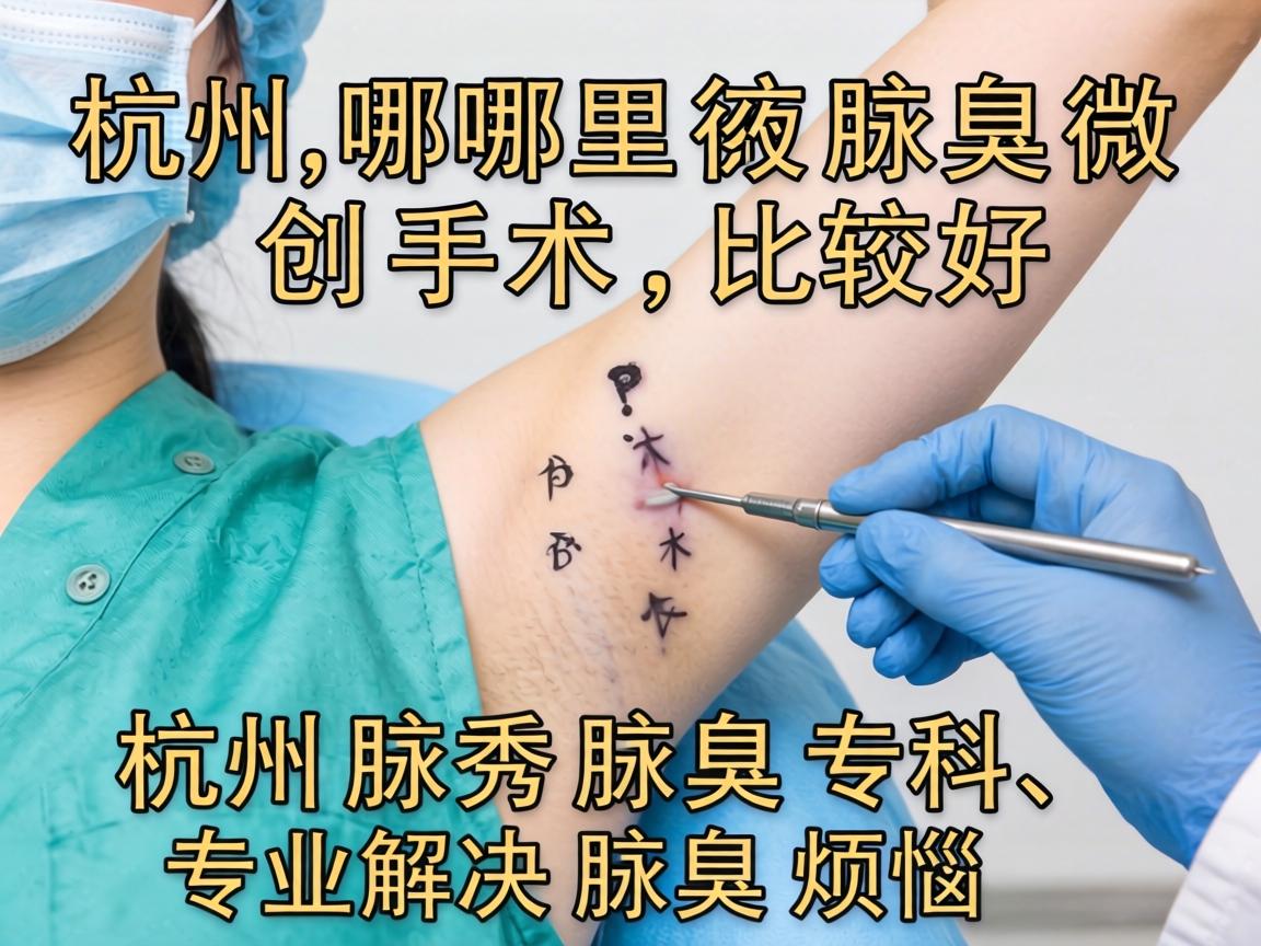 杭州哪里做腋臭微创手术比较好？杭州腋秀腋臭专科，专业解决腋臭烦恼