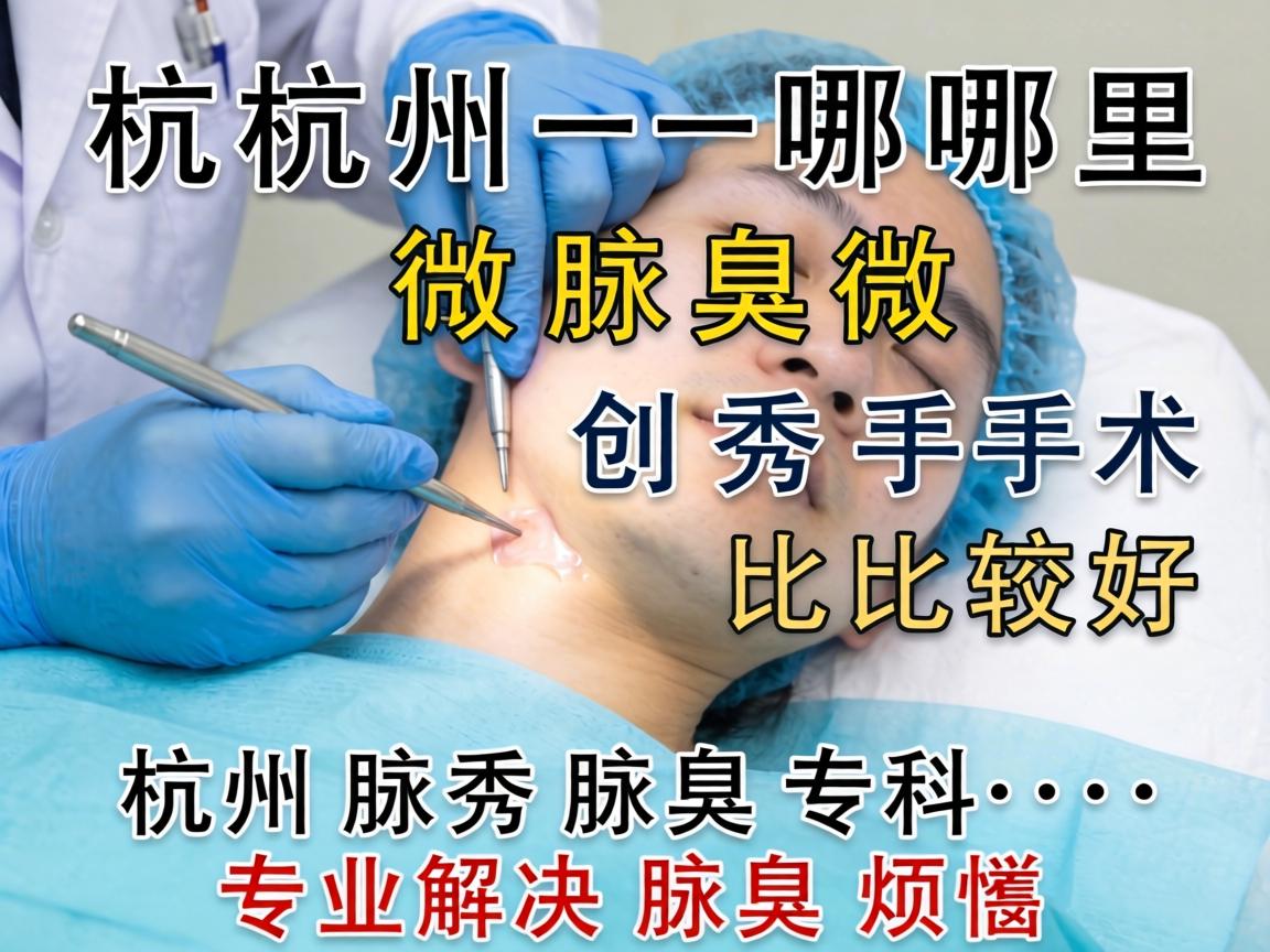 杭州哪里做腋臭微创手术比较好？杭州腋秀腋臭专科，专业解决腋臭烦恼