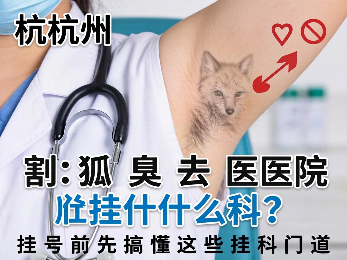 杭州割狐臭去医院挂什么科？挂号前先搞懂这些挂科门道