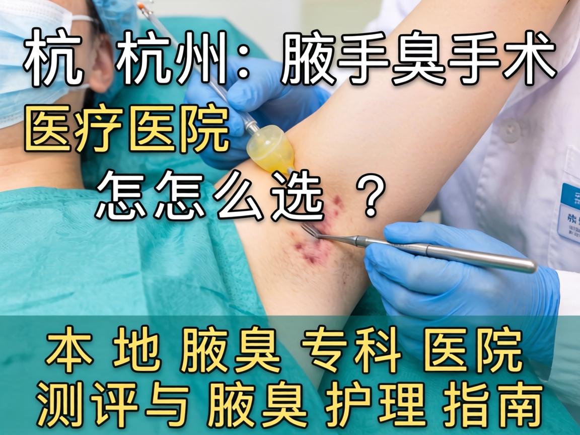 杭州腋臭手术医院怎么选？本地腋臭专科医院测评与腋臭护理指南