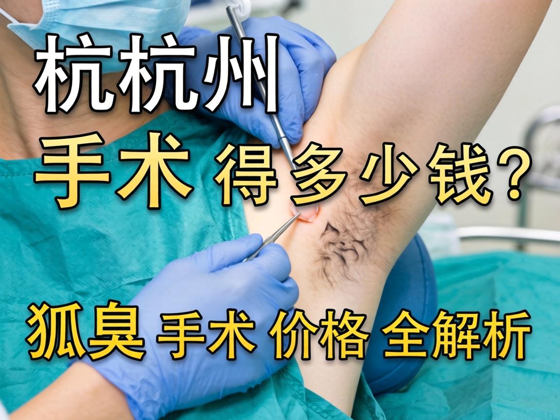 杭州狐臭手术得多少钱？狐臭手术价格全解析