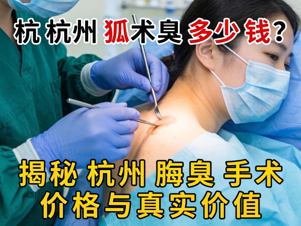 杭州狐臭手术多少钱？揭秘杭州腋臭手术价格与真实价值