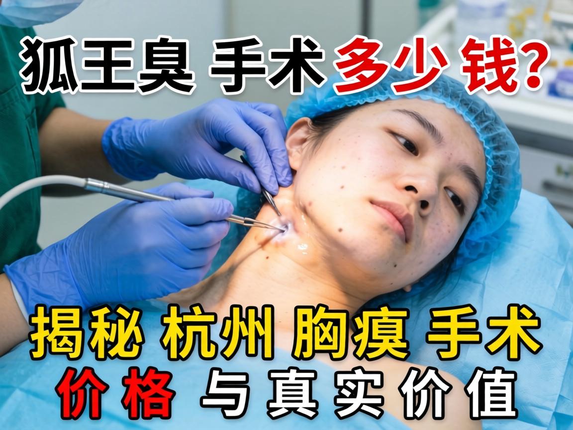 杭州狐臭手术多少钱？揭秘杭州腋臭手术价格与真实价值