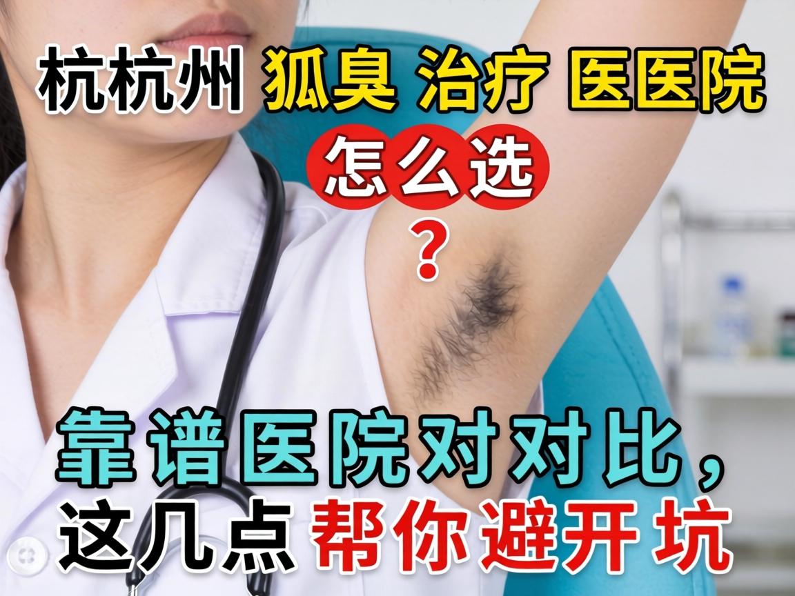 杭州狐臭治疗医院怎么选？靠谱医院对比，这几点帮你避开坑
