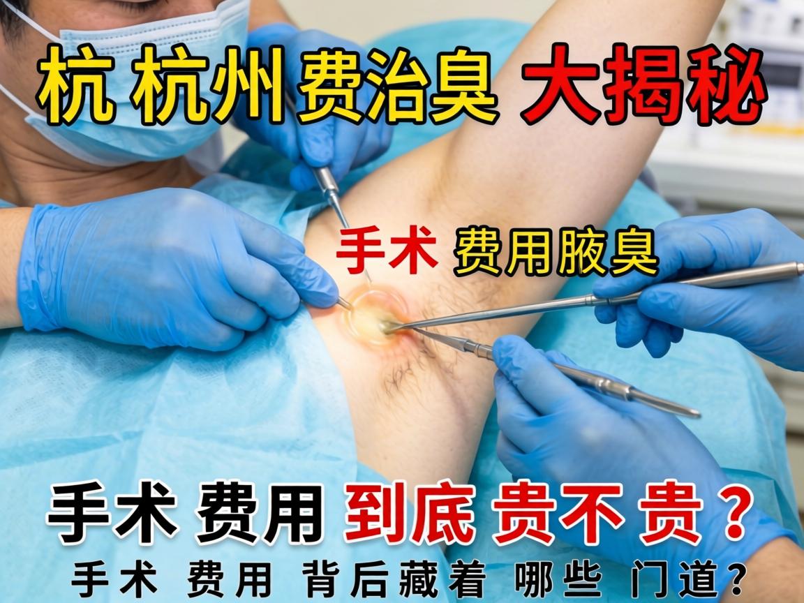 杭州腋臭手术费用大揭秘，手术费用到底贵不贵？手术费用背后藏着哪些门道？