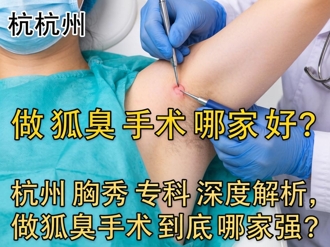 杭州做狐臭手术哪家好？杭州腋秀专科深度解析，做狐臭手术到底哪家强？