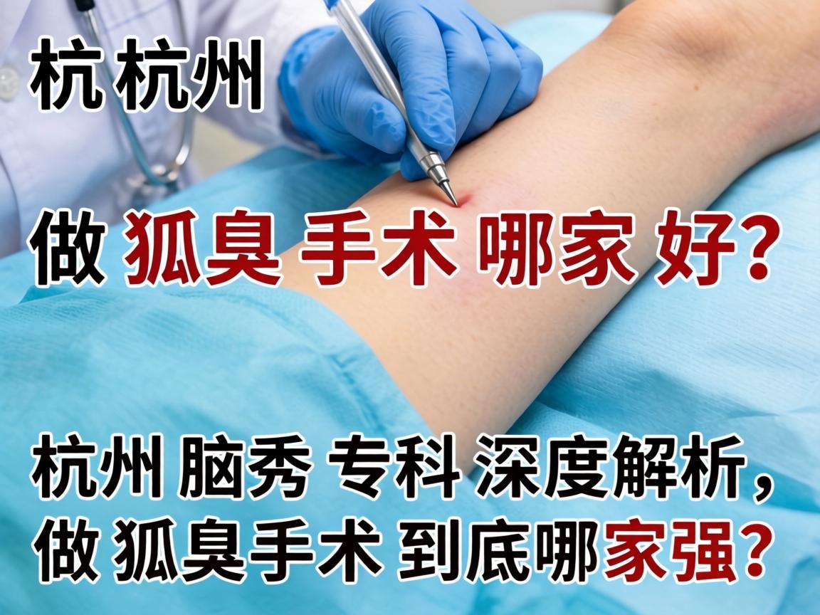 杭州做狐臭手术哪家好？杭州腋秀专科深度解析，做狐臭手术到底哪家强？