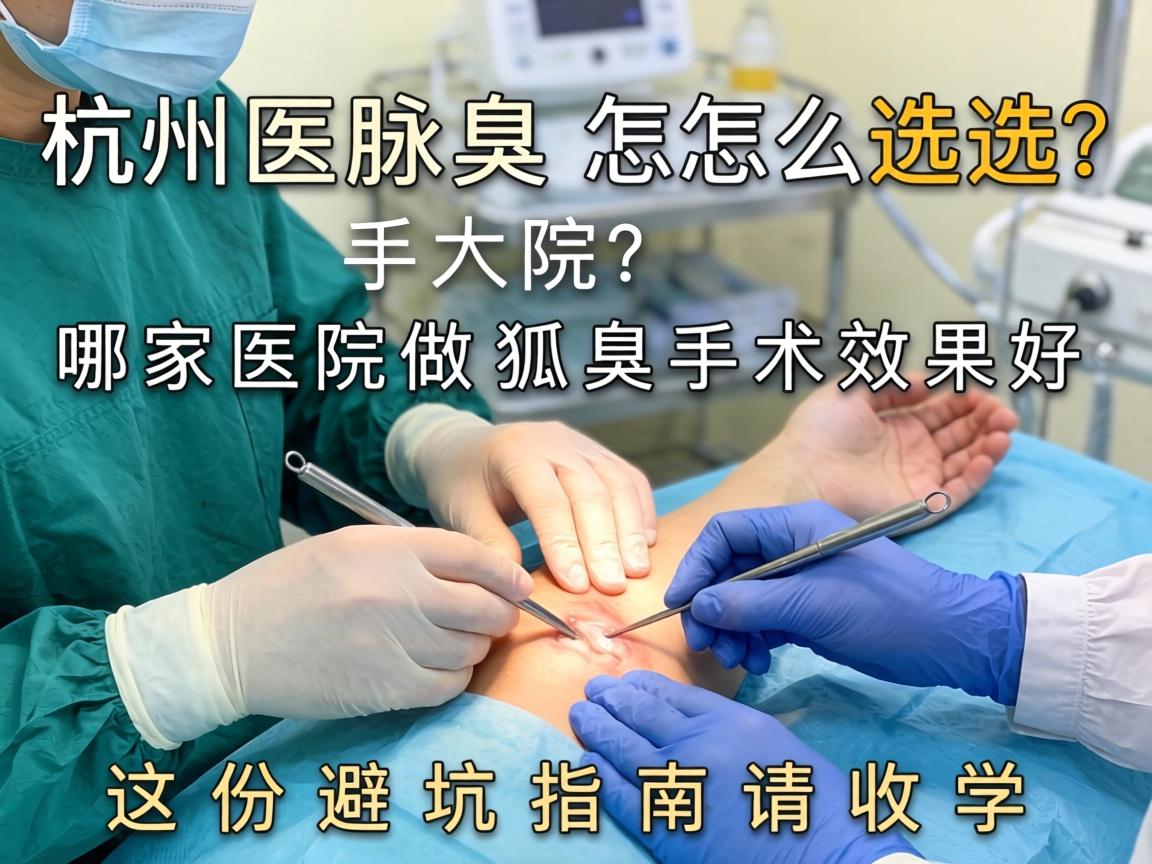 杭州腋臭手术医院怎么选？哪家医院做狐臭手术效果好？这份避坑指南请收好