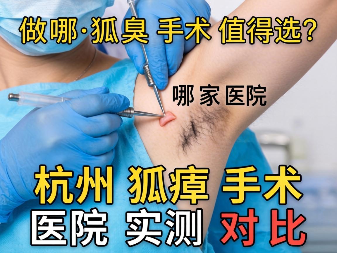 杭州做狐臭手术，哪家医院值得选？杭州狐臭手术医院实测对比