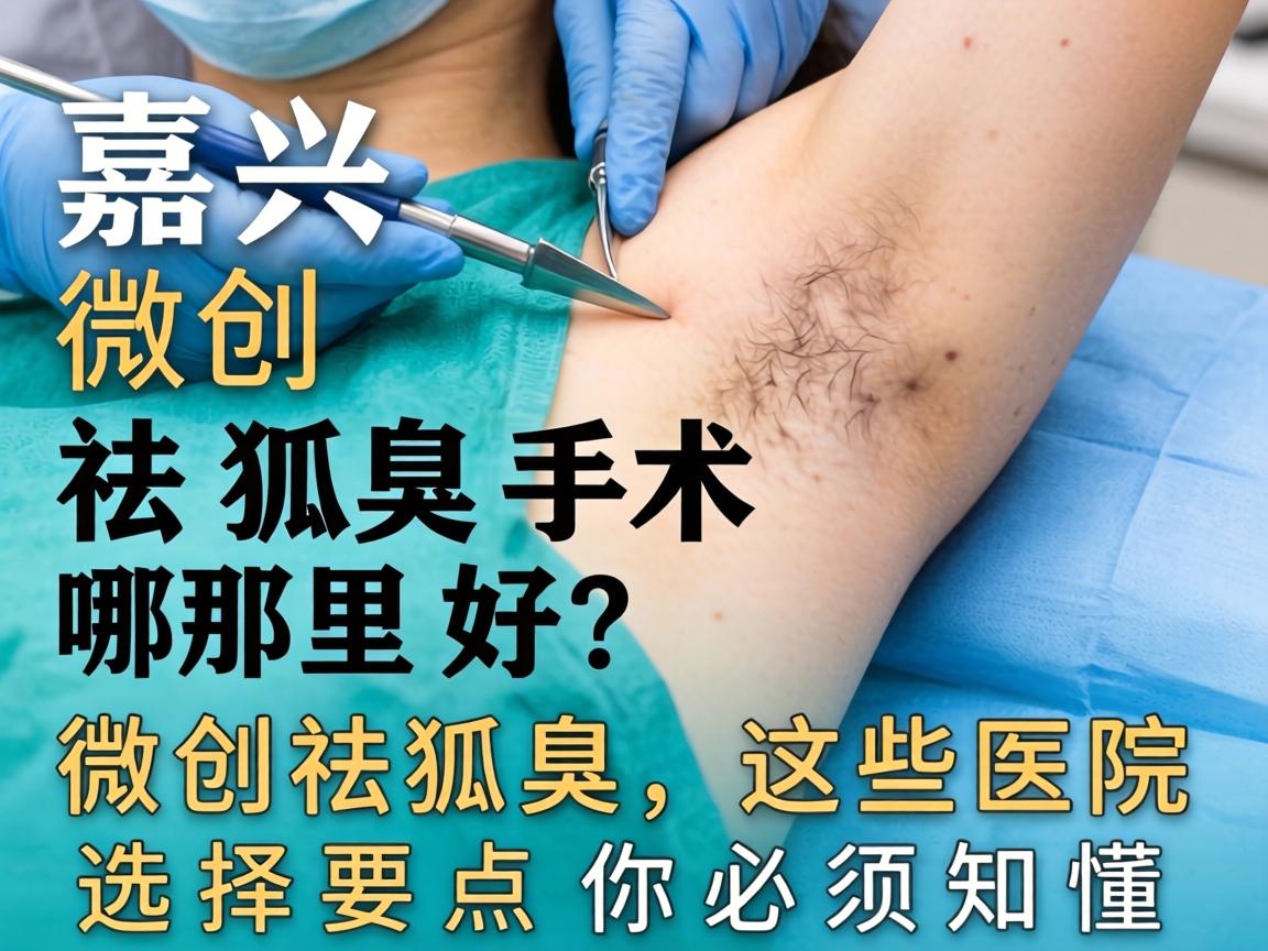嘉兴微创祛狐臭手术哪里好？微创祛狐臭，这些医院选择要点你必须知道