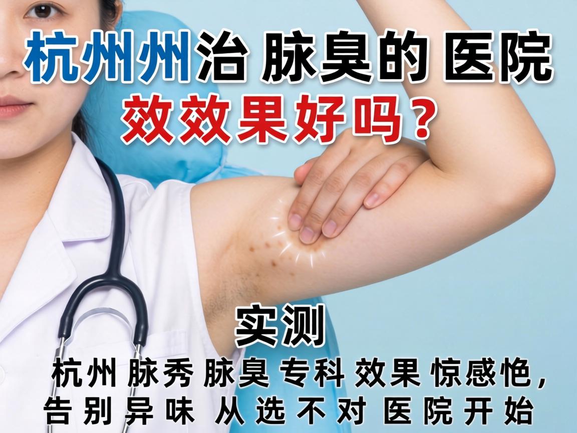 杭州治腋臭的医院效果好吗？实测杭州腋秀腋臭专科效果惊艳，告别异味从选对医院开始