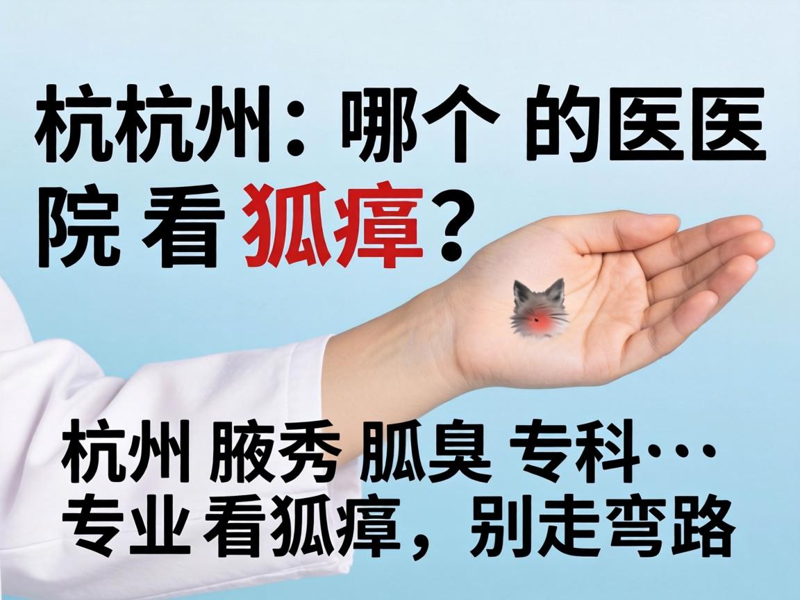 杭州哪个医院看狐臭？杭州腋秀腋臭专科，专业看狐臭，别走弯路