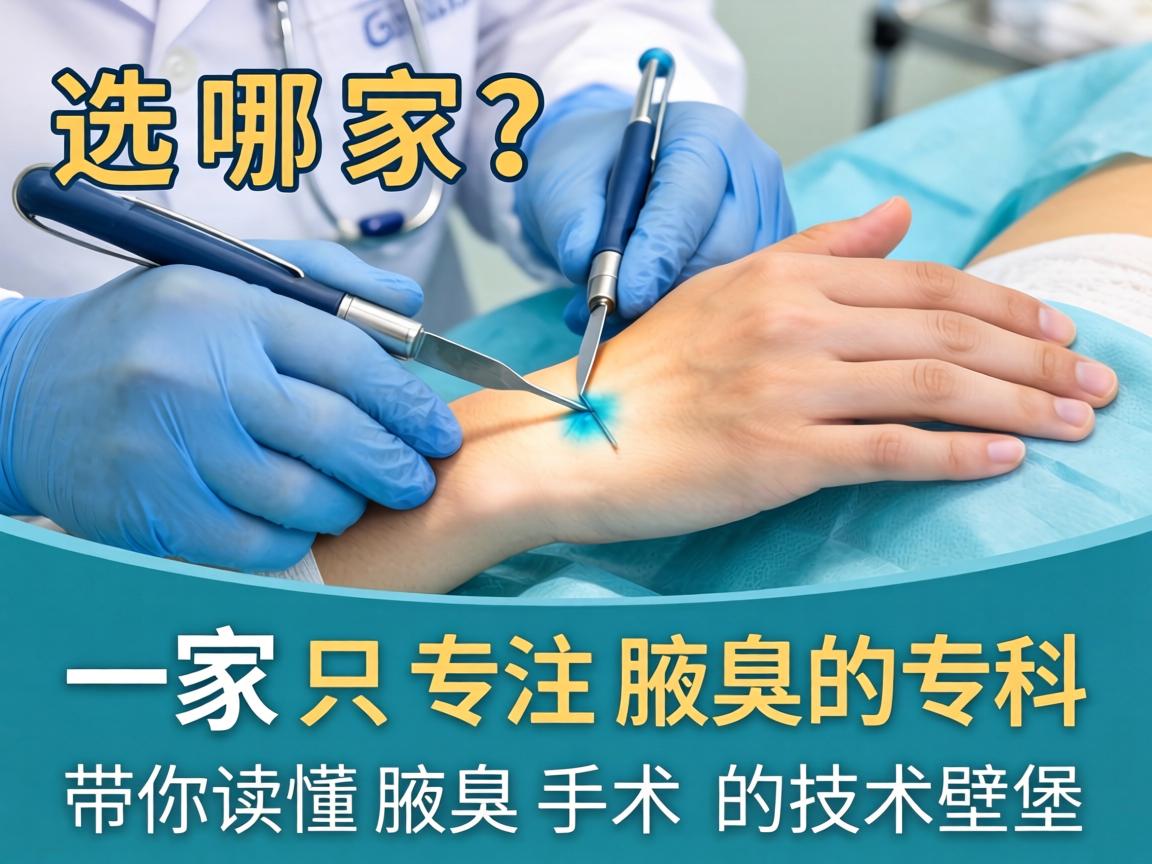 腋臭手术选哪家？一家只专注腋臭的专科医院，带你读懂腋臭手术的技术壁垒