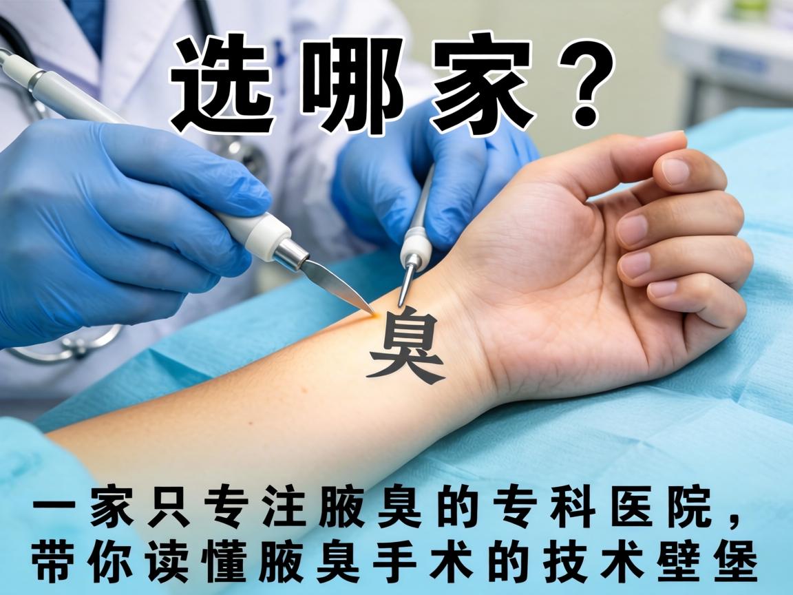 腋臭手术选哪家？一家只专注腋臭的专科医院，带你读懂腋臭手术的技术壁垒
