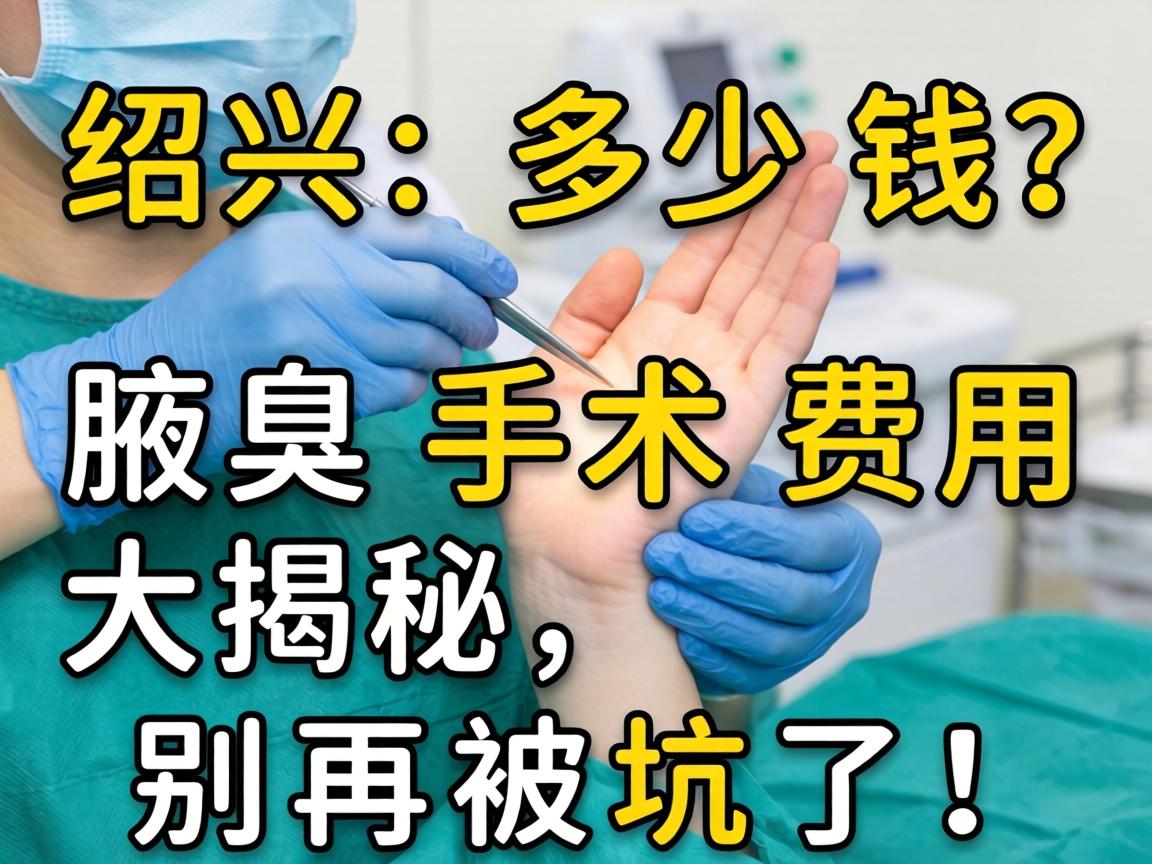 绍兴腋臭手术多少钱？腋臭手术费用大揭秘，别再被坑了！