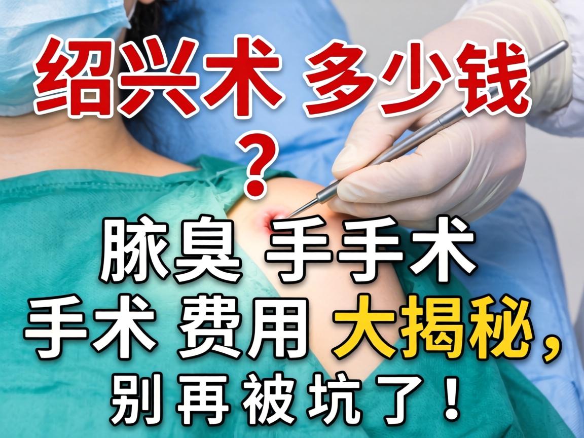 绍兴腋臭手术多少钱？腋臭手术费用大揭秘，别再被坑了！