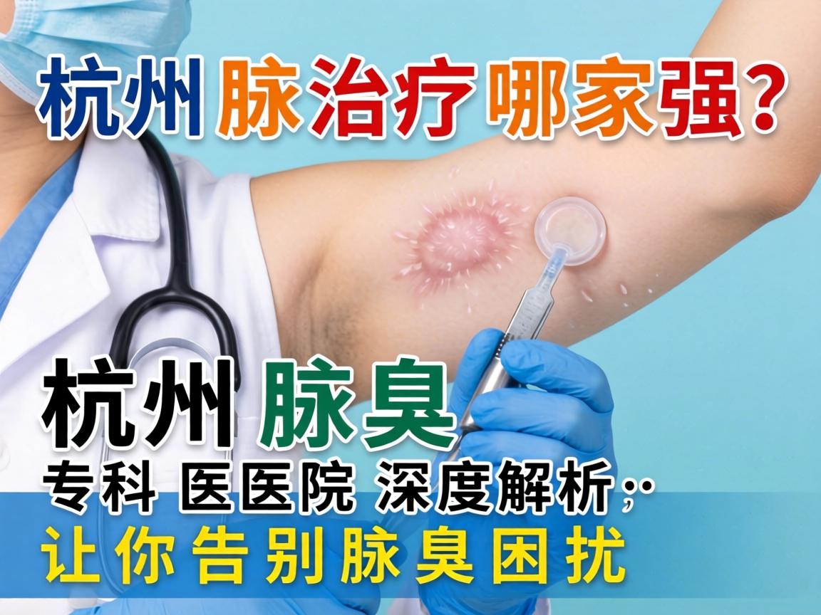 杭州腋臭治疗哪家强？杭州腋臭专科医院深度解析，让你告别腋臭困扰