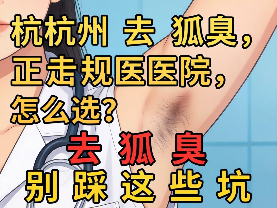 杭州去狐臭，正规医院怎么选？去狐臭别踩这些坑