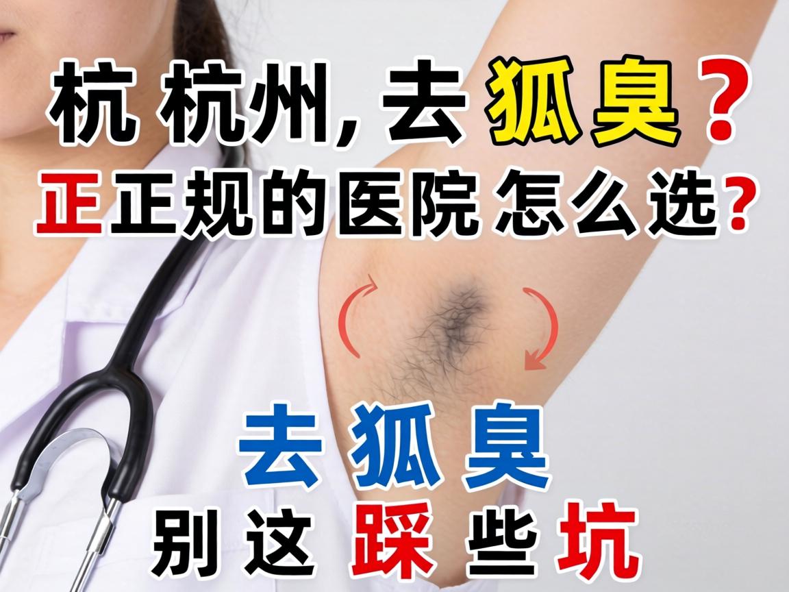 杭州去狐臭，正规医院怎么选？去狐臭别踩这些坑