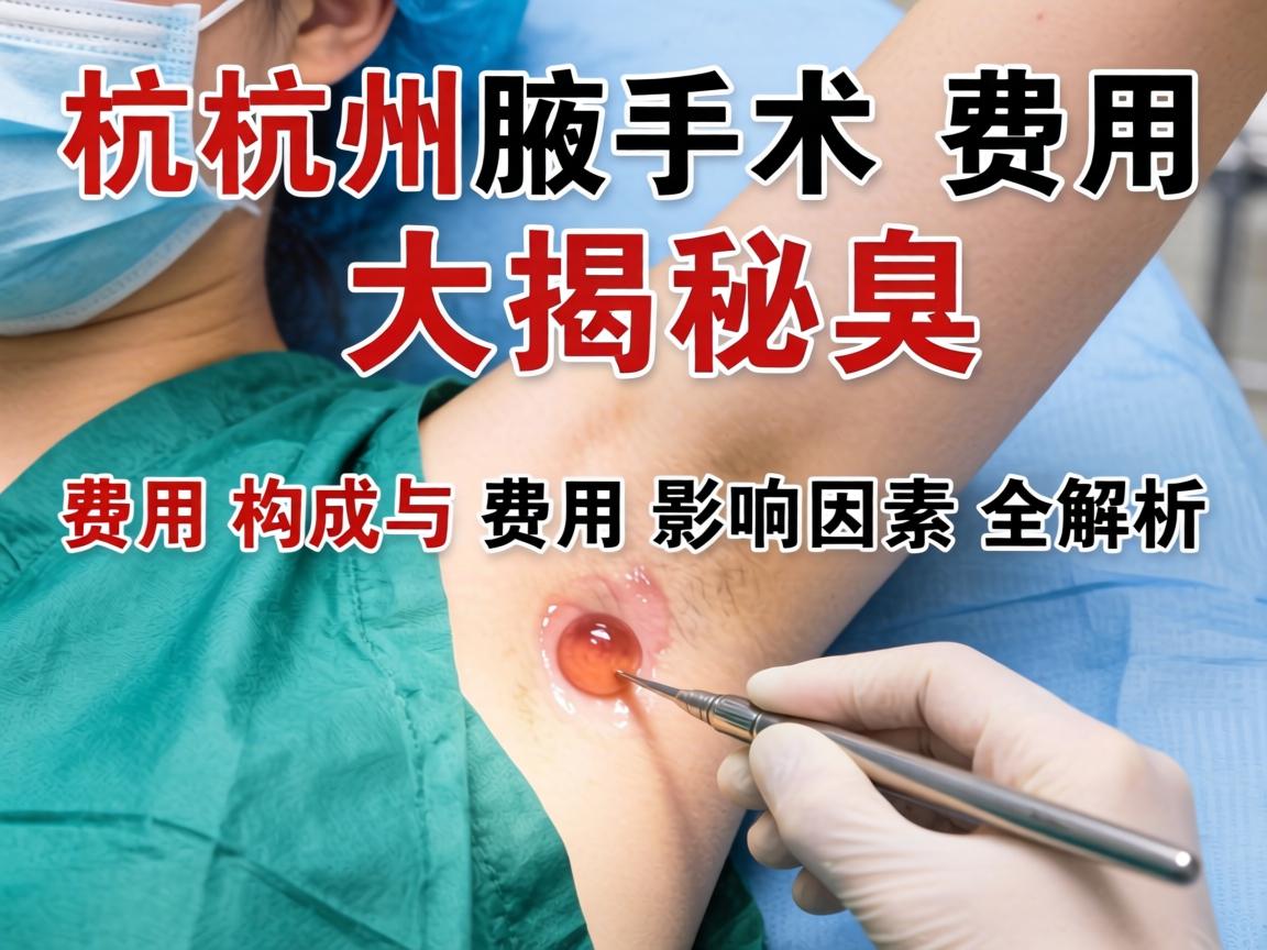 杭州腋臭手术费用大揭秘，费用构成与费用影响因素全解析