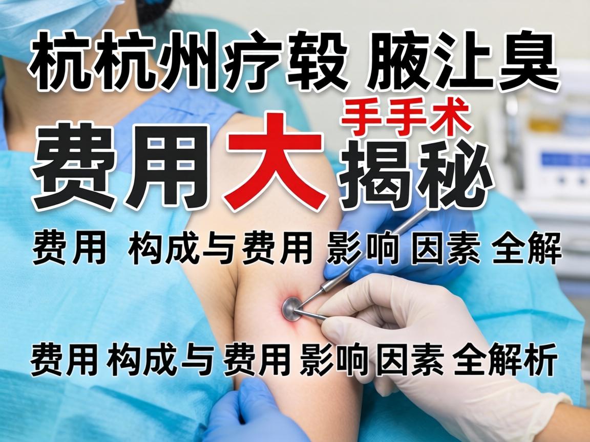 杭州腋臭手术费用大揭秘，费用构成与费用影响因素全解析