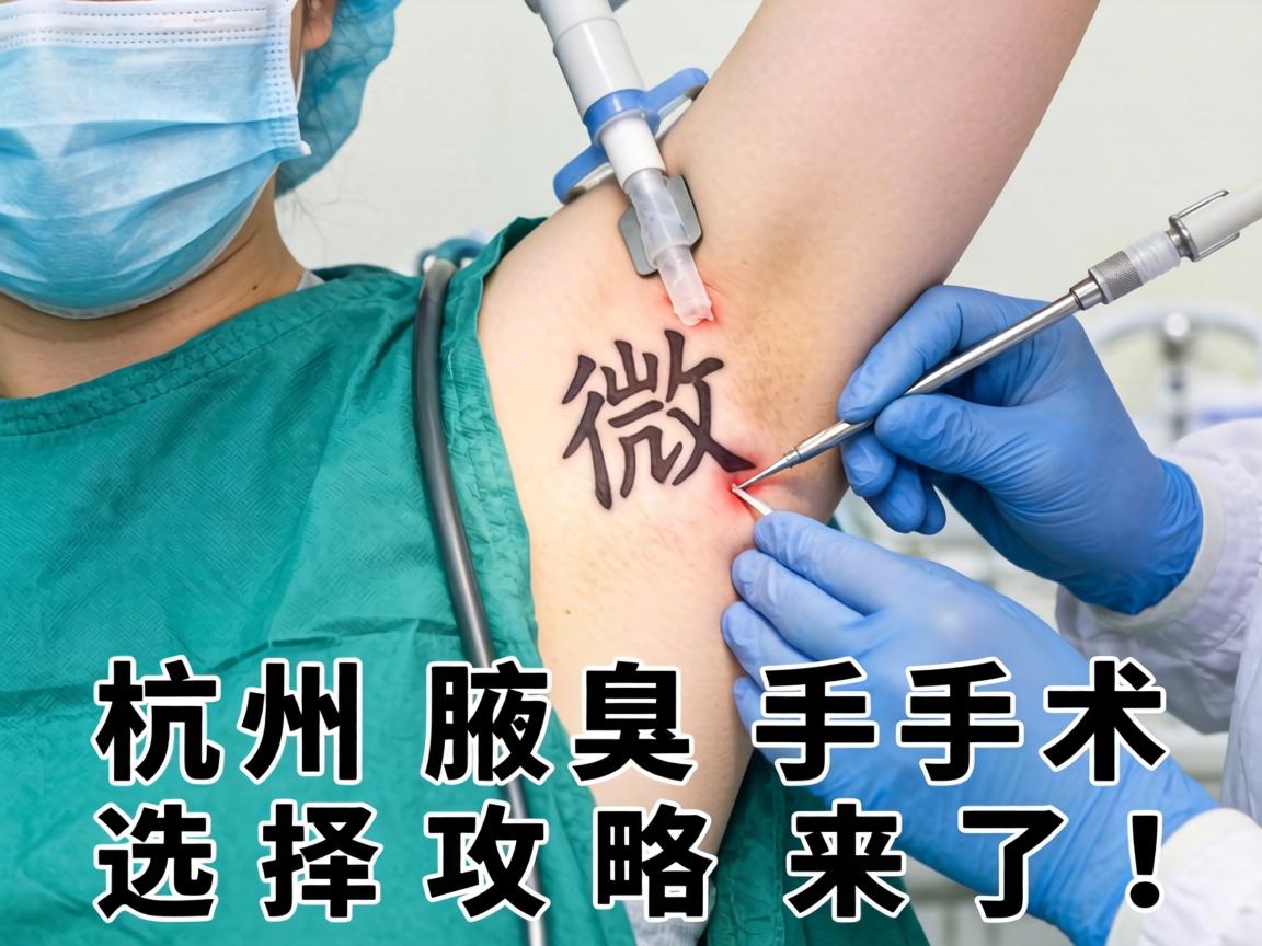 杭州腋臭微创手术在哪里？杭州腋臭手术选择攻略来了！