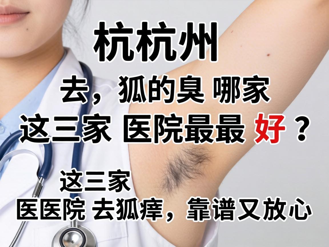 杭州去狐臭哪家医院最好？这三家医院去狐臭，靠谱又放心
