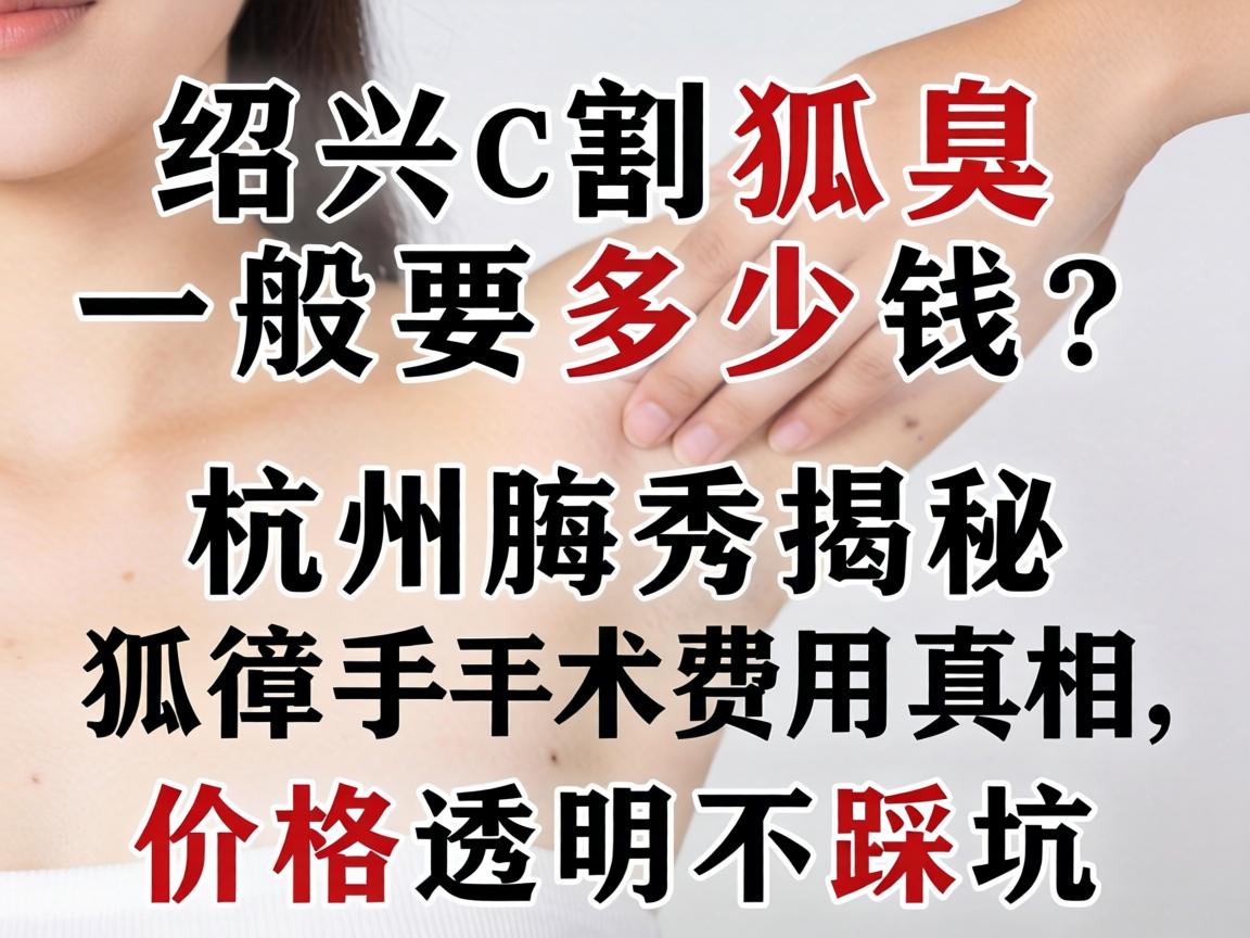 绍兴割狐臭一般要多少钱？杭州腋秀揭秘狐臭手术费用真相，价格透明不踩坑